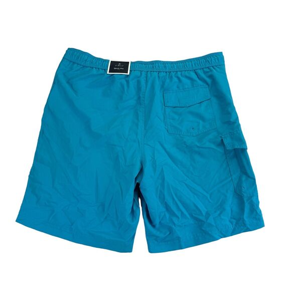 Club Room Mens Solid Quick Dry 9" E-Board Shorts Blue L - Picture 3 of 5